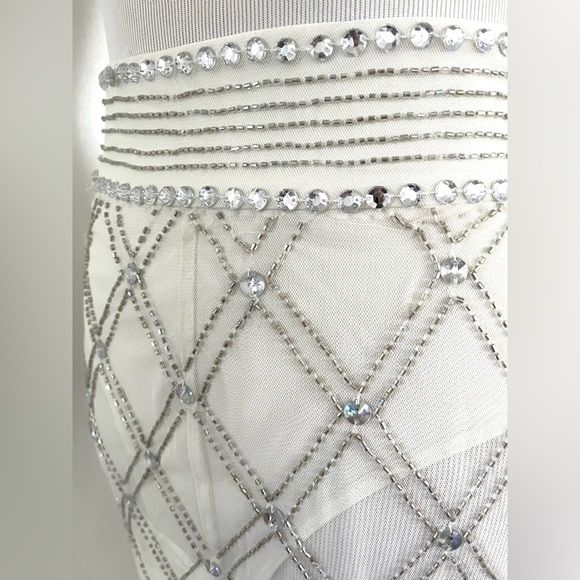 Starlet High Waist Diamond Embellished Skirt - Picture 8 of 8